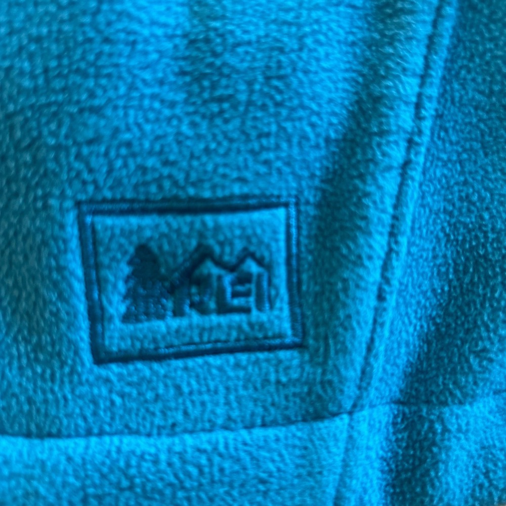 REI Womens Fleece Jacket Full Zip Blue XL Polyester Outdoors Casual Warm Layer - Picture 5 of 14